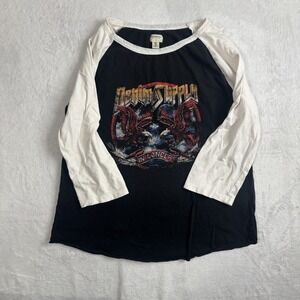 Denim & Supply Ralph Lauren In Concert Raglan Shirt 3/4 Women's Large